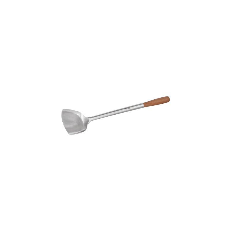 CHEF INOX WOK NON STICK TURNER S/S w/WOODEN HDL 105x320mm (*21011*) = PACK OF 4 X EACHES