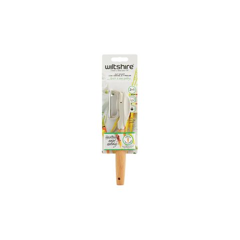 WILTSHIRE EAT SMART 2 IN 1 PEELER (*WLT43838*) = PACK OF 6 X EACHES