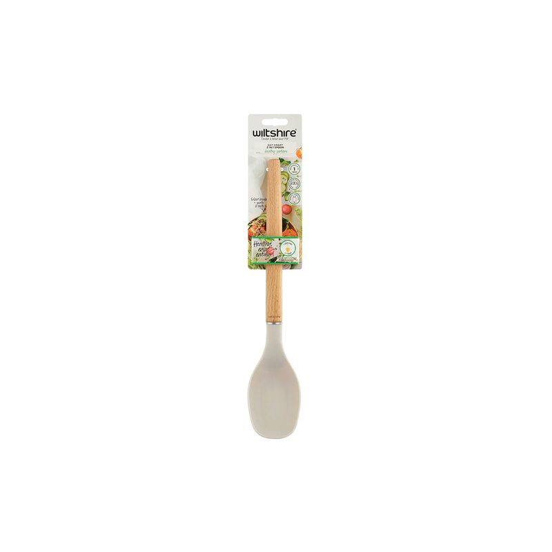 WILTSHIRE EAT SMART SOLID SPOON NON-STICK (*WLT43833*) = PACK OF 6 X EACHES