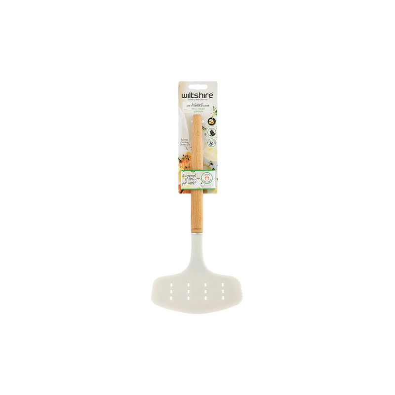 WILTSHIRE EAT SMART 2 IN 1 TURNER & SLICER NON-STICK (*WLT43831*) = PACK OF 6 X EACHES
