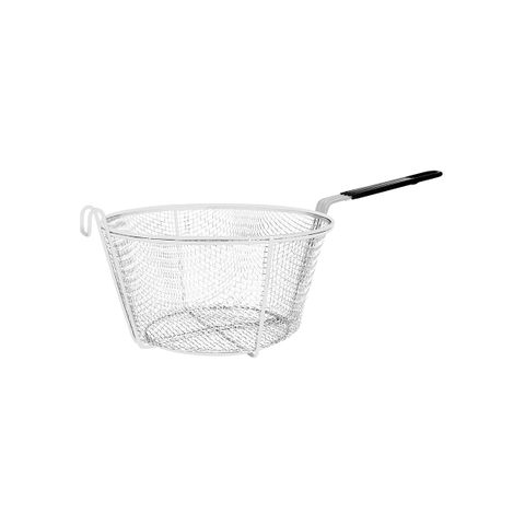 CHEF INOX FRY BASKET ROUND CHROME PLATED 300xH150/HDL210mm (*02730*) =  1 X EACH