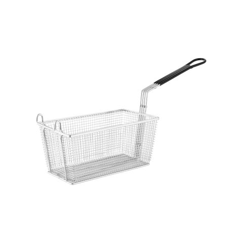 CHEF INOX FRY BASKET RECT CRM PLATED L325xW175xH150/HDL280mm (*02754*) =  1 X EACH