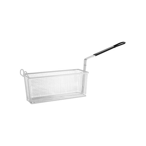 CHEF INOX FRY BASKET RECT CRM PLATED L350xW138xH150/HDL280mm (*02751*) =  1 X EACH