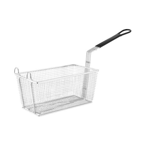 CHEF INOX FRY BASKET RECT CRM PLATED L375xW138xH150/HDL320mm (*02750*) =  1 X EACH