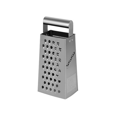 CHEF INOX GRATER 4 SIDED w/TUBE HDL 18/0 105x75x230mm (*07345*) =  1 X EACH