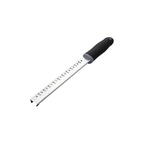 CHEF INOX LONG PLANE COARSE GRATER w/BLK HDL 325mm (*07373*) = PACK OF 12 X EACHES