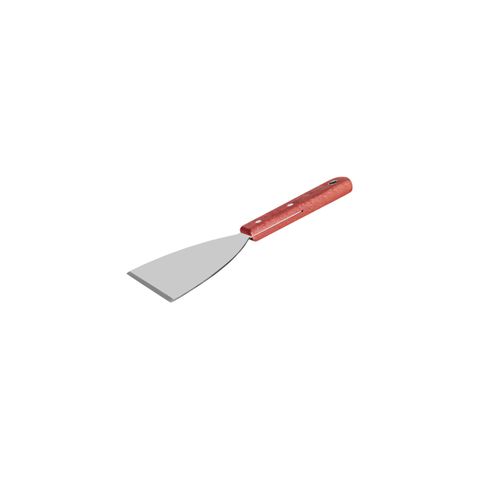 CHEF INOX GRILL SCRAPER 18/0 w/WOOD HDL 125x115x215mm (*03015*) =  1 X EACH