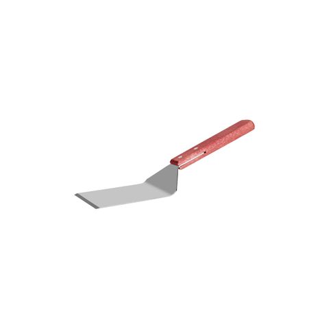 CHEF INOX GRIDDLE SCRAPER 18/0 w/WOOD HDL 95x105x260mm (*03030*) = PACKET OF 12 X EACHES