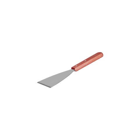CHEF INOX PAN SCRAPER 18/0 w/WOOD HDL 100x120x220mm (*03028*) = PACKET OF 12 X EACHES