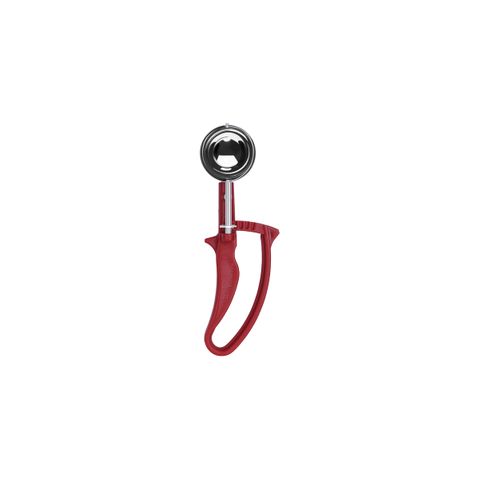 CHEF INOX EZY GRIP "No.24" PORTIONER/ICE CREAM w/RED HDL (*21324*) = PACK OF 12 X EACHES