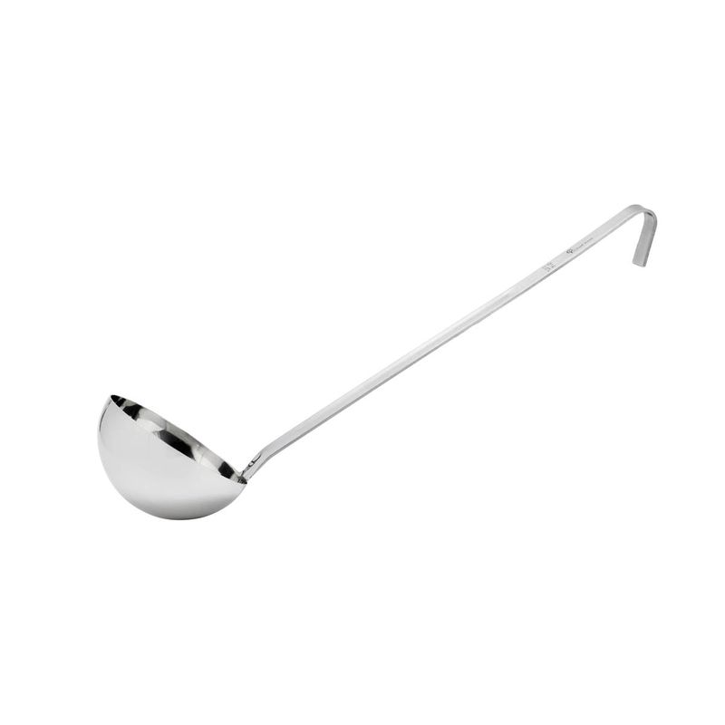 CHEF INOX LADLE HEAVY DUTY S/S 1pc 530x140mm 670ml (*30111*) = PACK OF 5 X EACHES