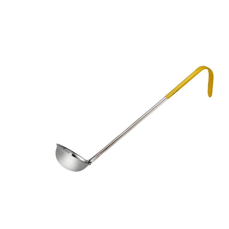 CHEF INOX LADLE S/S 90ml/3oz YELLOW HDL (*36144*) = PACK OF 12 X EACHES