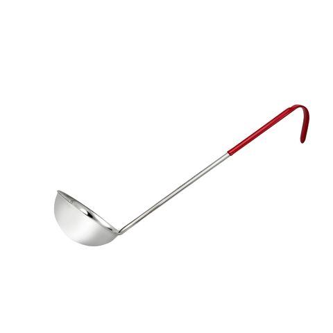 CHEF INOX LADLE S/S 240ml/8oz RED HDL (*36148*) = PACK OF 12 X EACHES