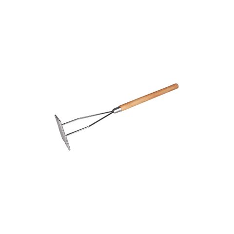 CHEF INOX POTATO MASHER S/S w/WOOD HDL 115x110x470mm (*02241*) =  1 X EACH