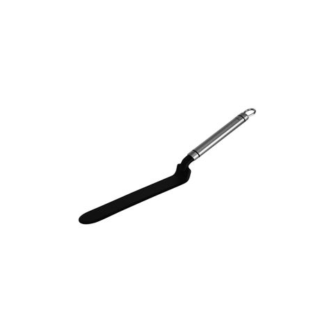 CHEF INOX MILANO CRANKED SPATULA NON STICK w/S/S HDL330x35mm (*32589*) = PACK OF 6 X EACHES