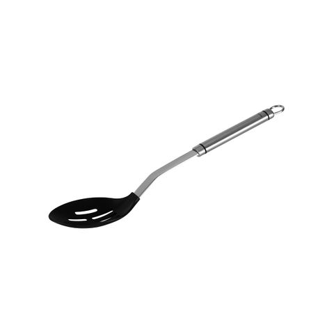 CHEF INOX MILANO SLOTTED SPOON NON STICK w/S/S HDL 330x80mm (*32581*) = PACK OF 6 X EACHES