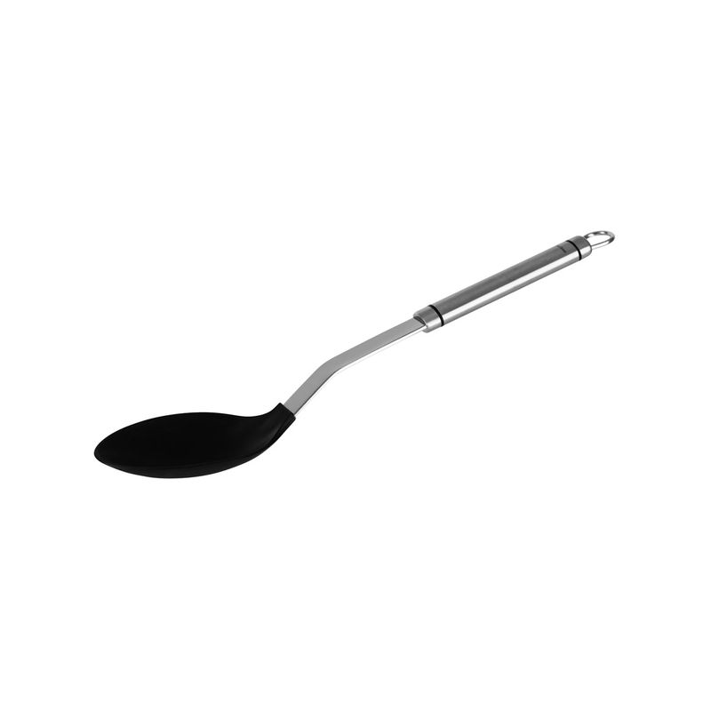 CHEF INOX MILANO SPOON SOLID NON STICK w/S/S HDL 330x80mm (*32580*) = PACK OF 6 X EACHES