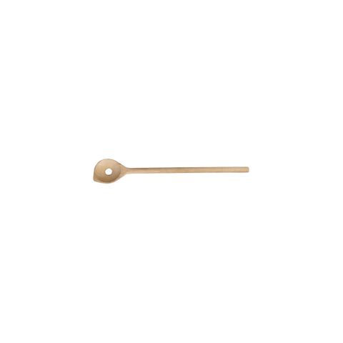 CHEF INOX WOODEN SPOON w/HOLE BEECHWOOD 65x55x350mm (*03480*) = PACK OF 6 X EACHES