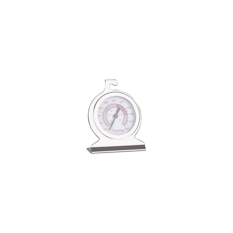 CHEF INOX THERMOMETER OVEN STAND OR HANG 18/10 DIAL55mm (*05385*) =  1 X EACH