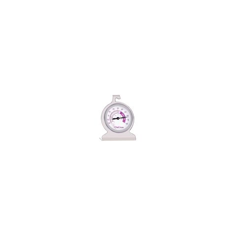 CHEF INOX THERMOMETER FREEZER STAND OR HANG 18/10 DIAL50mm (*05386*) =  1 X EACH