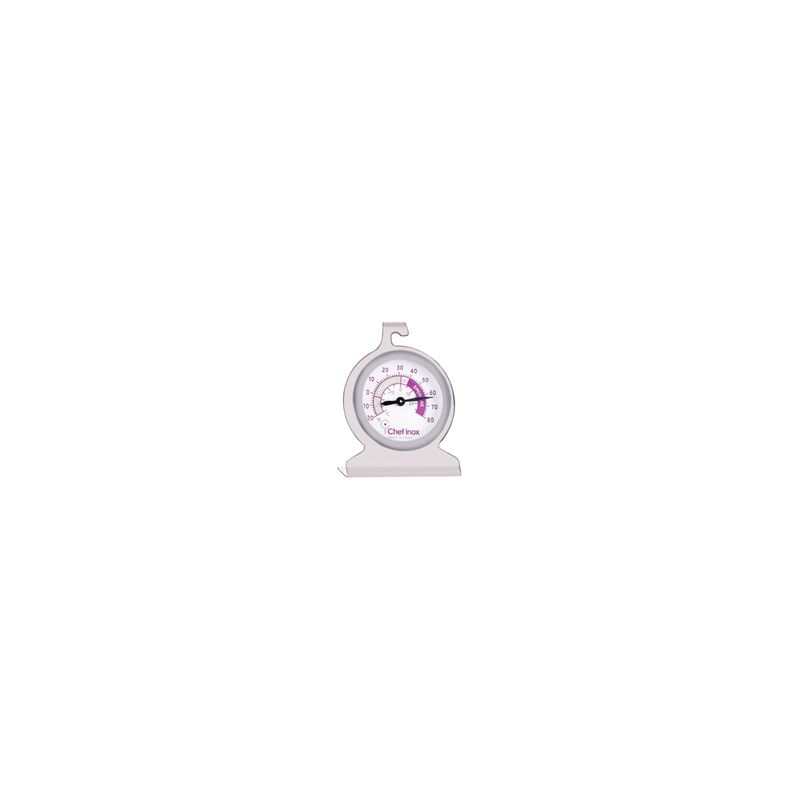 CHEF INOX THERMOMETER FREEZER STAND OR HANG 18/10 DIAL50mm (*05386*) =  1 X EACH