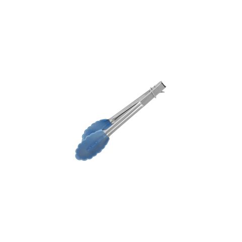 CHEF INOX TONG MINI UTILITY SILICONE HEAD BLUE 180mm (*36050-BL*) = PACK OF 12 X EACHES