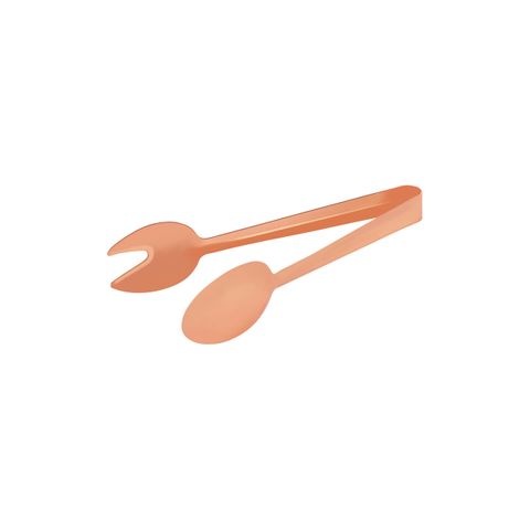TABLEKRAFT ROUND SPOON/FORK TONGS 1pc COPPER 230mm (*70276-C*) =  1 X EACH