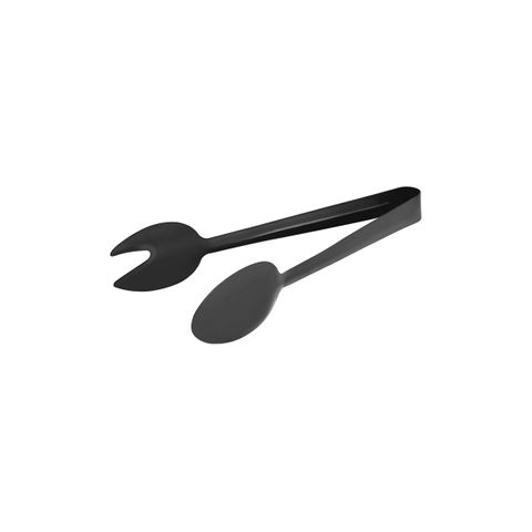 TABLEKRAFT ROUND SPOON/FORK TONGS 1pc GUN METAL 230mm (*70276-GM*) =  1 X EACH
