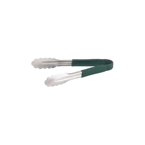 CHEF INOX UTILITY TONG S/S 300mm GREEN (*36083*) =  1 X EACH
