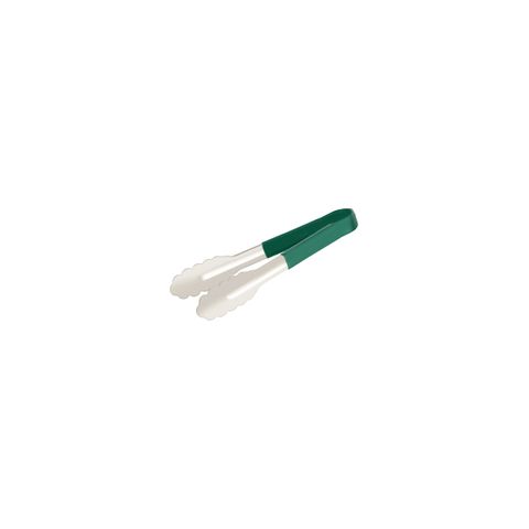 CHEF INOX UTILITY TONG S/S HDL 230mm GREEN (*36073*) =  1 X EACH