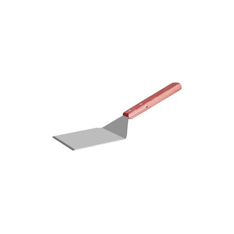 CHEF INOX BURGER TURNER 18/0 w/WOOD HDL 130x110x330mm (*03020*) =  1 X EACH