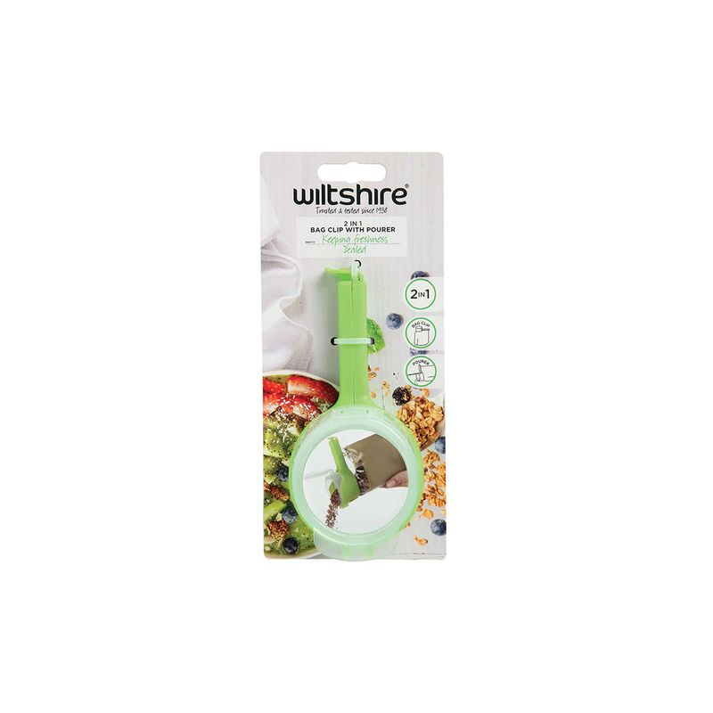WILTSHIRE 2 IN 1 BAG CLIP AND POURER (*WLT43841*) = PACK OF 6 X EACHES