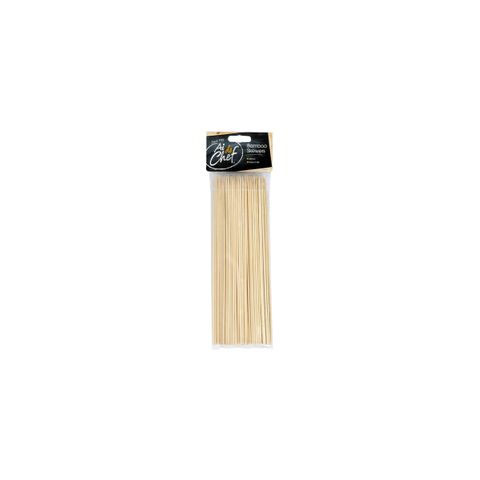 AI DE CHEF SKEWERS-BAMBOO 100PK 250mm (*ADC6026*) = SLEEVE OF 6 X PACKETS