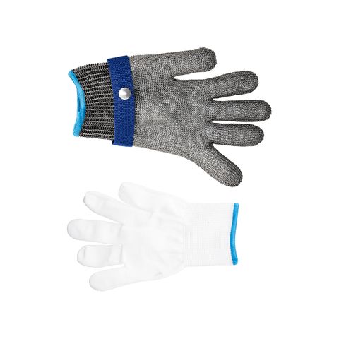 CHEF INOX CHAIN MESH GLOVE WRIST LENGTH 18/10 SIZE LARGE (*31597*) =  1 X EACH