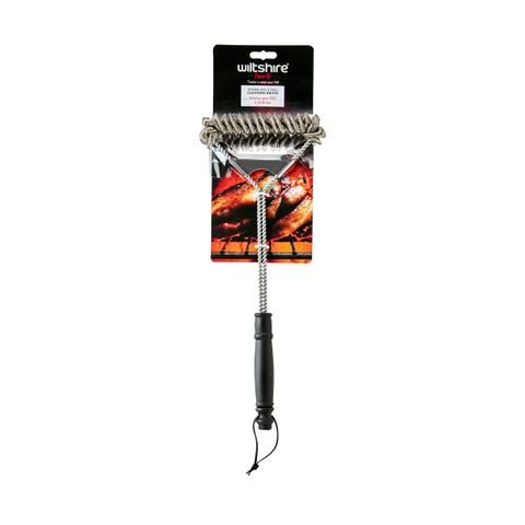 WILTSHIRE BAR B S/S CLEANING BRUSH (*WLT52168*) = PACK OF 6 X EACHES