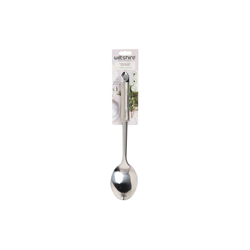 WILTSHIRE INDUSTRIAL SOLID SPOON-S/S (*WLT43750*) = PACK OF 4 X EACHES
