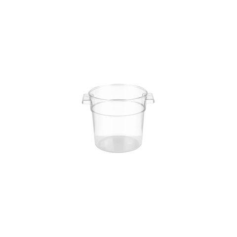 JIWINS ROUND FOOD STORAGE CONTAINER CLEAR PC 130.5x126mm 1lt (*JW-P-100C*) = PACK OF 12 X EACHES