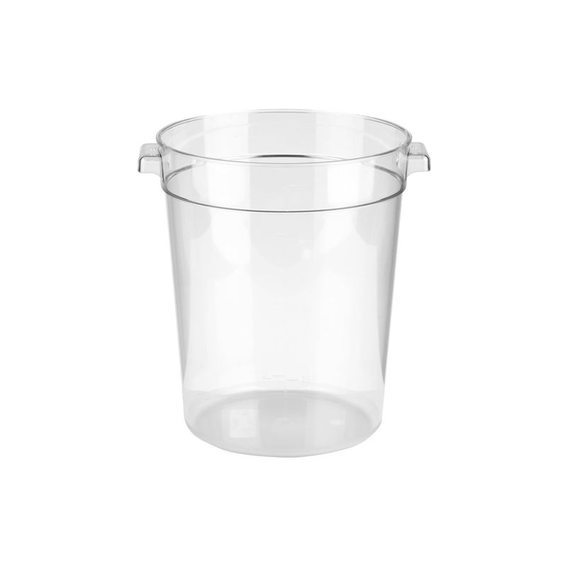 JIWINS ROUND FOOD STORAGE CONTAINER CLEAR PC 315x378mm 20lt (*JW-P-107C*) = PACK OF 6 X EACHES
