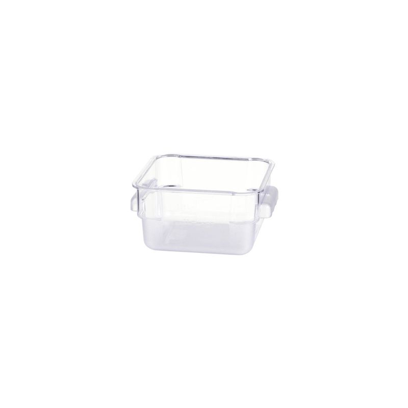 JIWINS SQR FOOD STORAGE CONTAINER CLR PC 180x180x100mm 2lt (*JW-P-060C*) = PACK OF 12 X EACHES