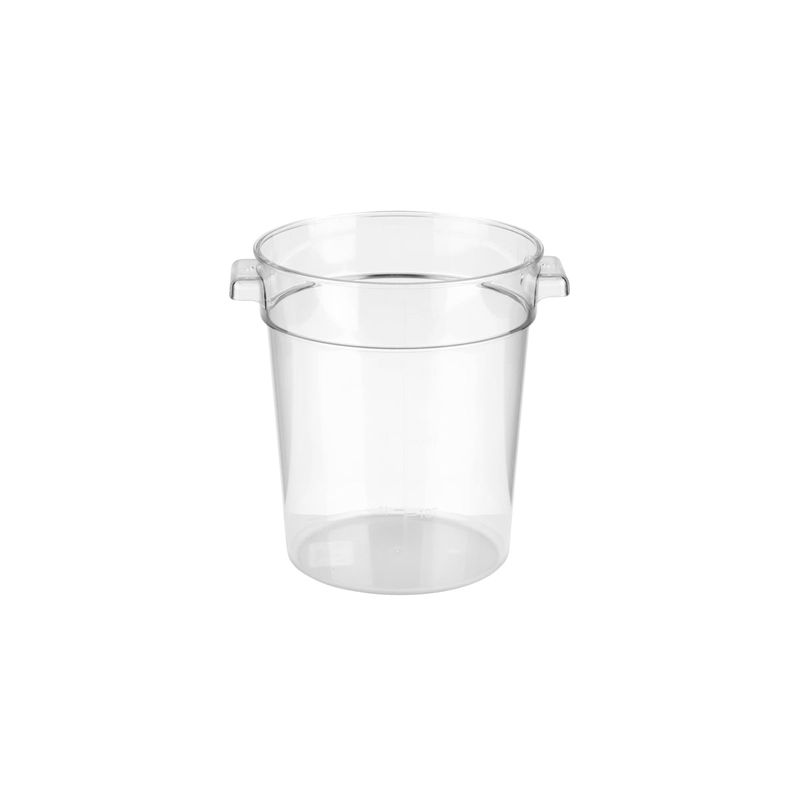 JIWINS ROUND FOOD STORAGE CONTAINER CLEAR PC 226x274mm 7.5lt (*JW-P-104C*) = PACK OF 12 X EACHES