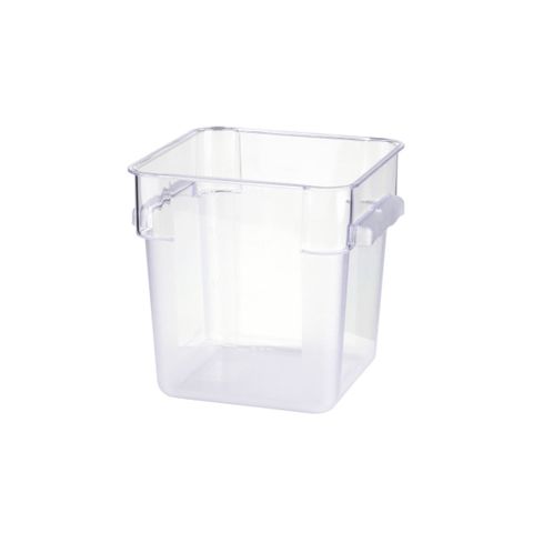 JIWINS SQR FOOD STORAGE CONTAINER CLR PC 285x285x210mm 12lt (*JW-P-064C*) = PACK OF 12 X EACHES