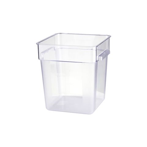 JIWINS SQR FOOD STORAGE CONTAINER CLR PC 285x285x320mm 18lt (*JW-P-065C*) = PACK OF 12 X EACHES