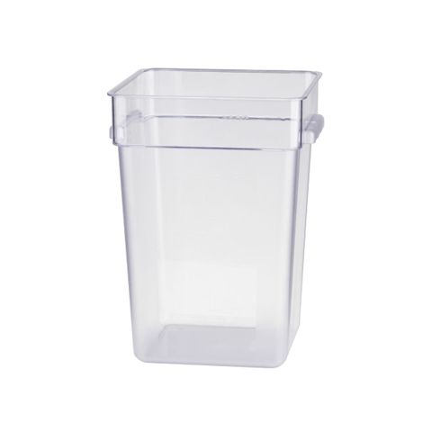 JIWINS SQR FOOD STORAGE CONTAINER CLR PC 285x285x400mm 22lt (*JW-P-066C*) = PACK OF 6 X EACHES
