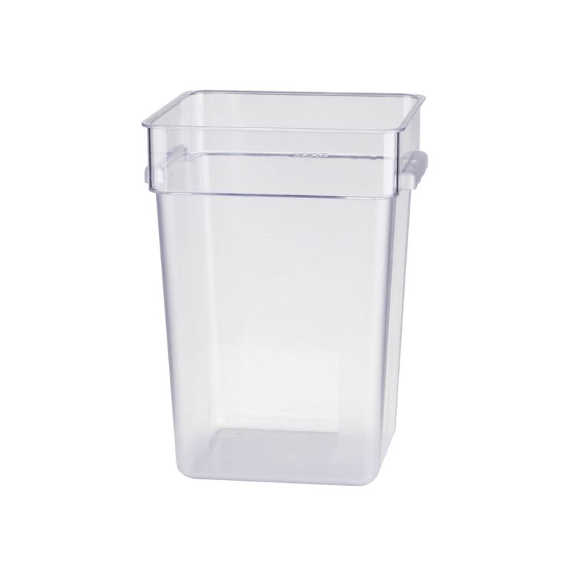 JIWINS SQR FOOD STORAGE CONTAINER CLR PC 285x285x400mm 22lt (*JW-P-066C*) = PACK OF 6 X EACHES