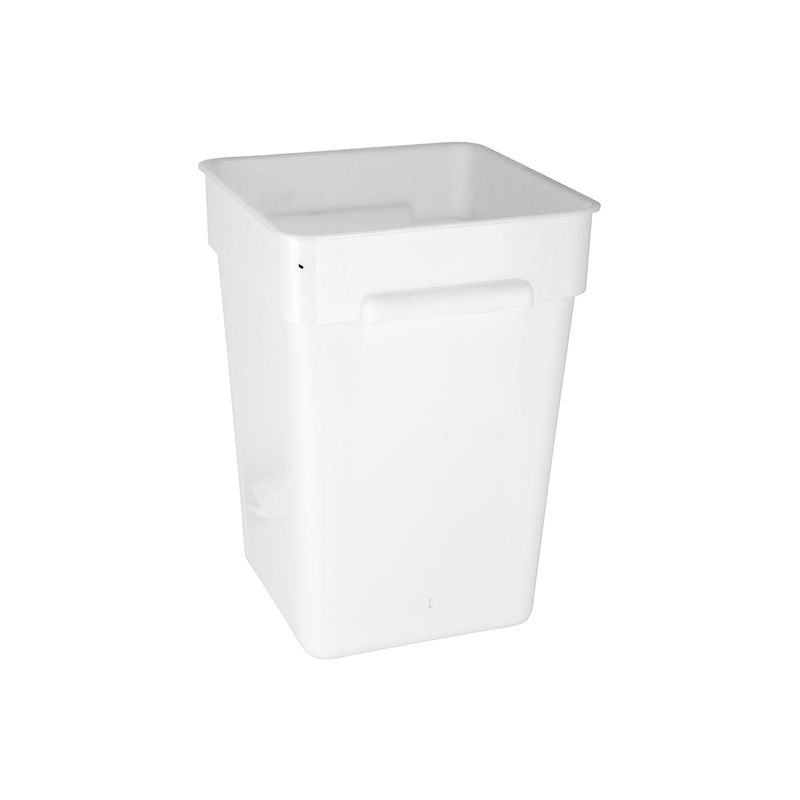 JIWINS SQR FOOD STORAGE CONTAINER WHI PP 285x285x400mm 22lt (*JW-P-066P-WHITE*) = PACK OF 6 X EACHES