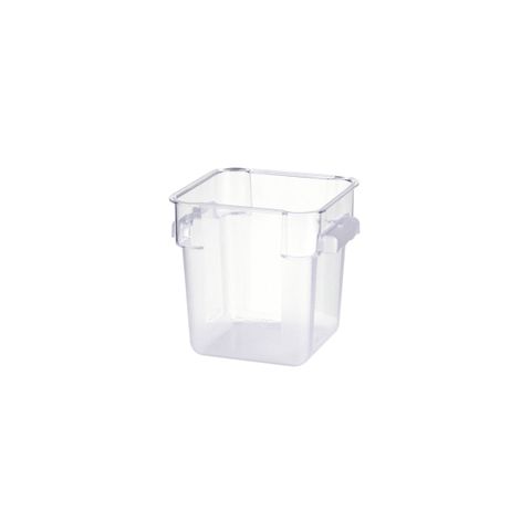 JIWINS SQR FOOD STORAGE CONTAINER CLR PC 180x180x190mm 4lt (*JW-P-061C*) = PACK OF 12 X EACHES