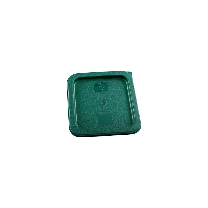 JIWINS LID FOR SQUARE 2/4lt  CONTAINER GREEN PE 187x187x17mm (*JW-P-080*) = PACK OF 12 X EACHES