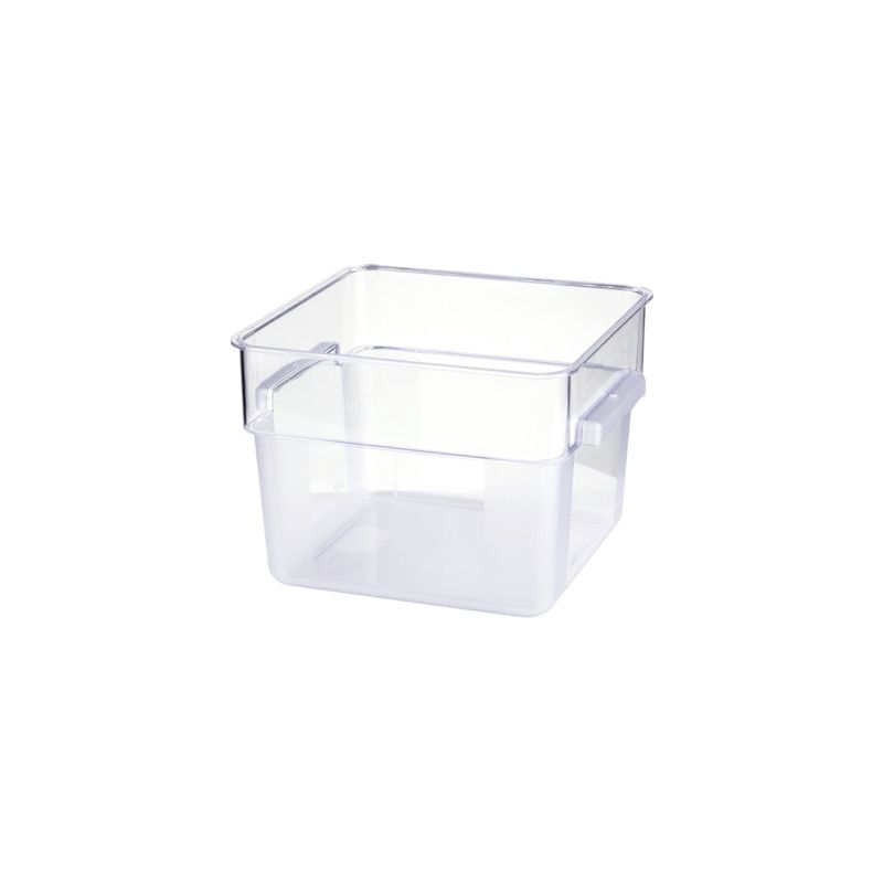 JIWINS SQR FOOD STORAGE CONTAINER CLR PC 225x225x190mm 6lt (*JW-P-062C*) = PACK OF 12 X EACHES