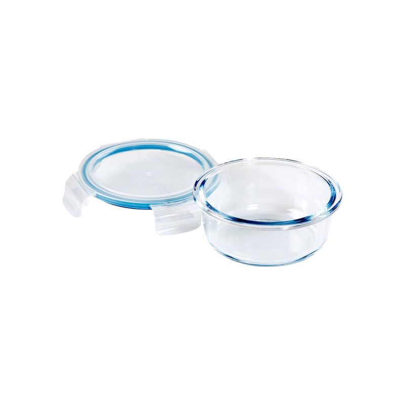 WILTSHIRE ROUND GLASS CONTAINER 400ml (*WLT48174*) = PACK OF 8 X EACHES