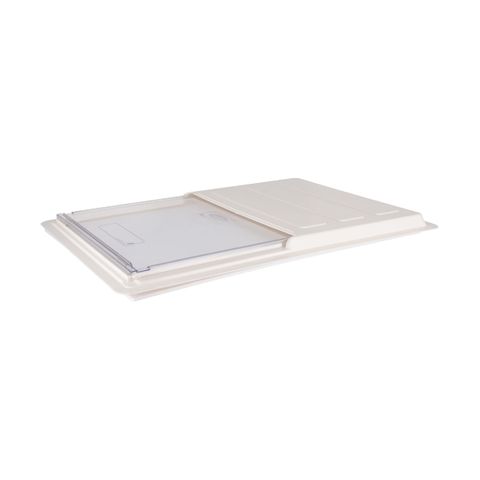 JIWINS SLIDING COVER FOR LRG FOOD PAN WHI PP/PC 650x450x33mm (*JW-P-086*) = PACK OF 12 X EACHES